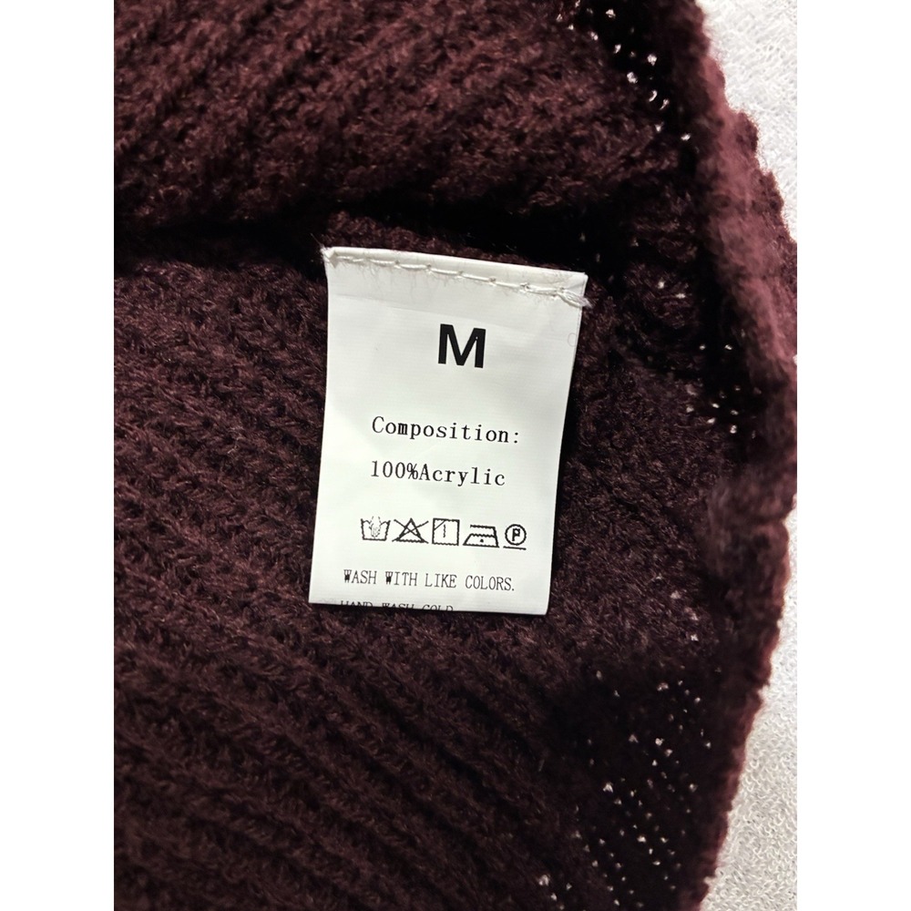 Unbranded Burgundy Women M Size Dress Long Sleeve. SKU72 - Picture 9 of 9